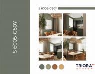 Краска универсальная латексная резиновая Triora мат NCS S 6005-G50Y 3,5 кг