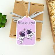 Открытка GrayCat деревянная Итого к звездам