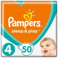Підгузки Pampers Sleep & Play Розмір 4 (9-14 кг) 50 шт.