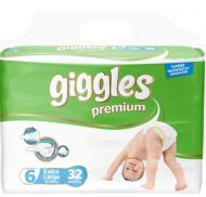 Подгузники Giggles Premium 6 15-30 кг 32 шт.