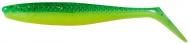 Силикон DAM 100 мм 1 шт. Effzett Slim Shad Paddle Tail uv green/lime