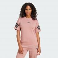 Футболка Adidas W FI 3S TEE JE0244 р.XL коричневый