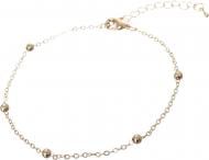 Браслет Sensio на ногу Avenelle метал скло золотий