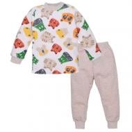 Піжама дитяча для дівчаток Татошка р.140 бежевий із малюнком 0102402глв