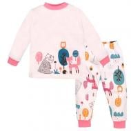 Пижама детская для девочек Татошка р.128 молочный/с принтом 0102302звм