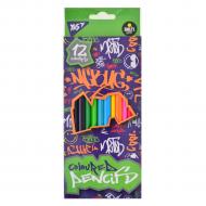 Олівці кольорові Smiley World Pattern 12 шт. 290529 YES