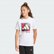 Футболка Adidas J CAMO LOGO TEE JD4642 р.152 белый
