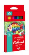 Карандаши цветные с ластиком 12 шт. 290503 YES