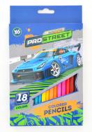 Карандаши цветные Street Racing 18 шт. 290456 YES Карандаши цветные Street Racing 18 шт. 290456 YES