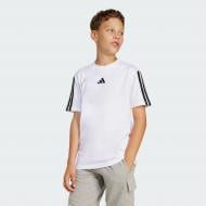 Футболка Adidas J 3S TEE 160 JD6488 р.140 белый