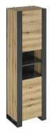 УЦЕНКА! Шкаф-пенал Грейд Combo 596х2000х421 мм графит серый/дуб эвок прибрежный (УЦ №3009)