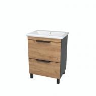 Тумба на ножках Сансервіс "Каталония-50" с умывальником "Сомо 50" дерево Тумба на ножках Сансервіс "Каталония-50" с умывальником "Сомо 50" дерево