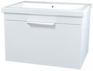 Тумба подвесная Сансервіс Каталония-60 с умывальником Como-60 белая Тумба подвесная Сансервіс Каталония-60 с умывальником Como-60 белая