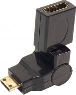 Перехідник PowerPlant HDMI – miniHDMI чорний (KD00AS1300) 360 градусів