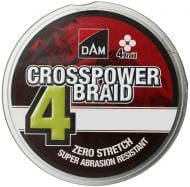 Шнур DAM 110м 0,13мм 6,8кг CROSSPOWER 4-BRAID