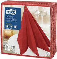 Салфетки столовые Tork LinStyle Premium 39x39 см красный 50 шт.