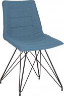 Стул обеденный Nowy Styl MERI LF BLACK (BOX-1) KL-302 черный/голубой