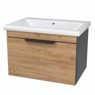 Тумба подвесная Сансервіс "Каталония-60" с умывальником "Сомо 60" дерево Тумба подвесная Сансервіс "Каталония-60" с умывальником "Сомо 60" дерево