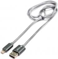 Кабель PowerPlant Lightning – USB 1 м сірий (KD00AS1288)