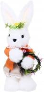 Декорация пасхальная кролик пушистый 14х9х27 см в ассортименте