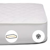 Наматрасник MirSon № 964 Natural Line Стандарт Cotton Aloe Vera обычный с резинкой по периметру 26х150x200 см 2200000838209