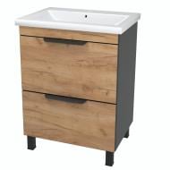 Тумба на ніжках Сансервіс "Каталонія-70" з умивальником "Сомо 70" дерево