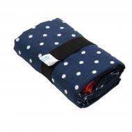 Набор кухонный фартук полотенце и синий прихватка в белый горох Текстиль-Контакт