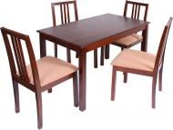 Комплект Мелитополь мебель Оптім стіл + 4 стільця горіх