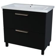 Тумба на ніжках Сансервіс "Каталонія-80" з умивальником"Сомо 80" чорний мат