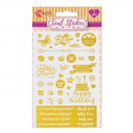 Набор фольгированных стикеров Congratulation, золото 742562 2 шт. Santi