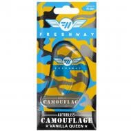 Ароматизатор підвісний FRESHWAY Camouflage AutoBliss Vanilla Queen (Королева Ванілі) 8 мл