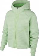 Джемпер Nike W NSW TCH FLC ENG HOODIE FZ CI9432-376 р. L зеленый