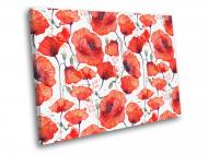 Картина Акварельные маки 60x45 см WallArt 54392-1.2