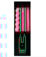 Набор свечей 3 шт. розовый без аромата ФАЄР РЕББІТ