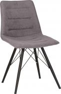 Стул обеденный Nowy Styl MERI 4LX BLACK (BOX-1) SORO-93 черный/серый