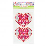 Набор аппликаций из кристаллов Hearts 9,5x15 см 742532 Santi