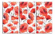 Картина модульная Акварельные маки 120x80 см WallArt 54392-3.2