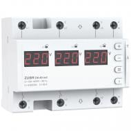 Реле напруги ZUBR D6-40 red трифазне з двома режимами роботи (40 А, 8 800 ВА)