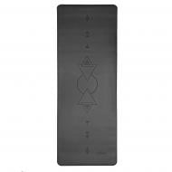 Коврик для йоги и фитнеса Dariana Геометрия 183х68х0,5 см серый
