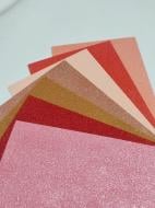 Набор из фоамирана GoToArt Солнечная палитра (ЕВА) с глиттером на клеевой основе 20x30 см 7 шт/уп.