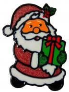 Наклейка на стекло новогодняя Chomik 18*25 см микс 6 декоров, 1894