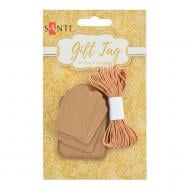 Набор крафт-тегов ажурных Прямоугольник 742273 30 шт. Santi