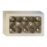 Набір ялинкових куль MIS LT № Н2 d 80 мм золото