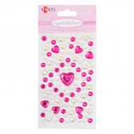 Набір кристалів і перлин із клейким шаром Rromantic collection, 12 х 7 см. 742515 1 шт. Santi
