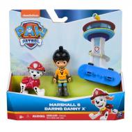 Игровой набор Spin Master Paw Patrol Коллекционная фигурка щенка-спасителя Маршала и Смелого Дэнни на скейте SM17706/6070747