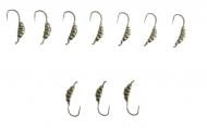 Мормышка GF Fishing опарыш 9 мм 0,8 грамма цвет серебро