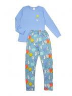 Пижама унисекс Luna Kids Кролик р.146 голубой