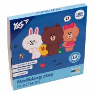 Пластилін Line Friends 12 кольорів 240 г YES