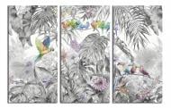 Картина модульная Попугаи в тропиках 90x60 см WallArt 54403-3.1