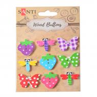 Набір ґудзиків для творчості Літо 742485 9 шт. Santi